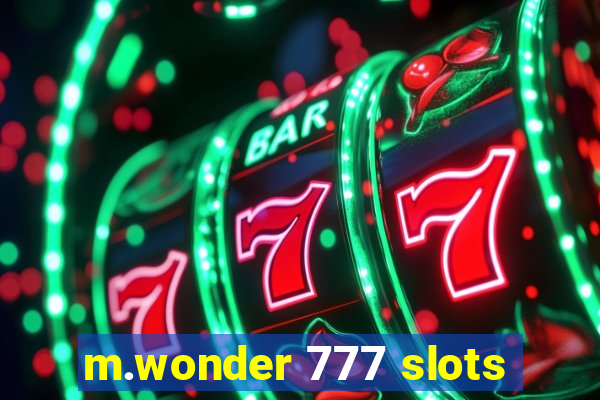 m.wonder 777 slots